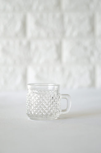 TAZA VIDRIO PEQUEÑA TEXTURA