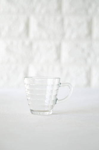TAZA VIDRIO PEQUEÑA TEXTURA