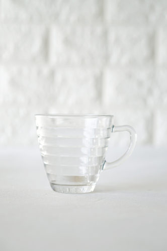 TAZA VIDRIO MEDIANA TEXTURA