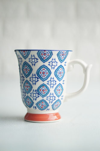 TAZA LOZA GRANDE TEXTURA AZUL