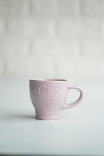 TAZA LOZA PEQUEÑA TEXTURA MORADO