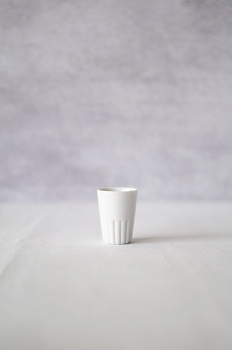 VASO LOZA PEQUEÑO BLANCO TEXTURA