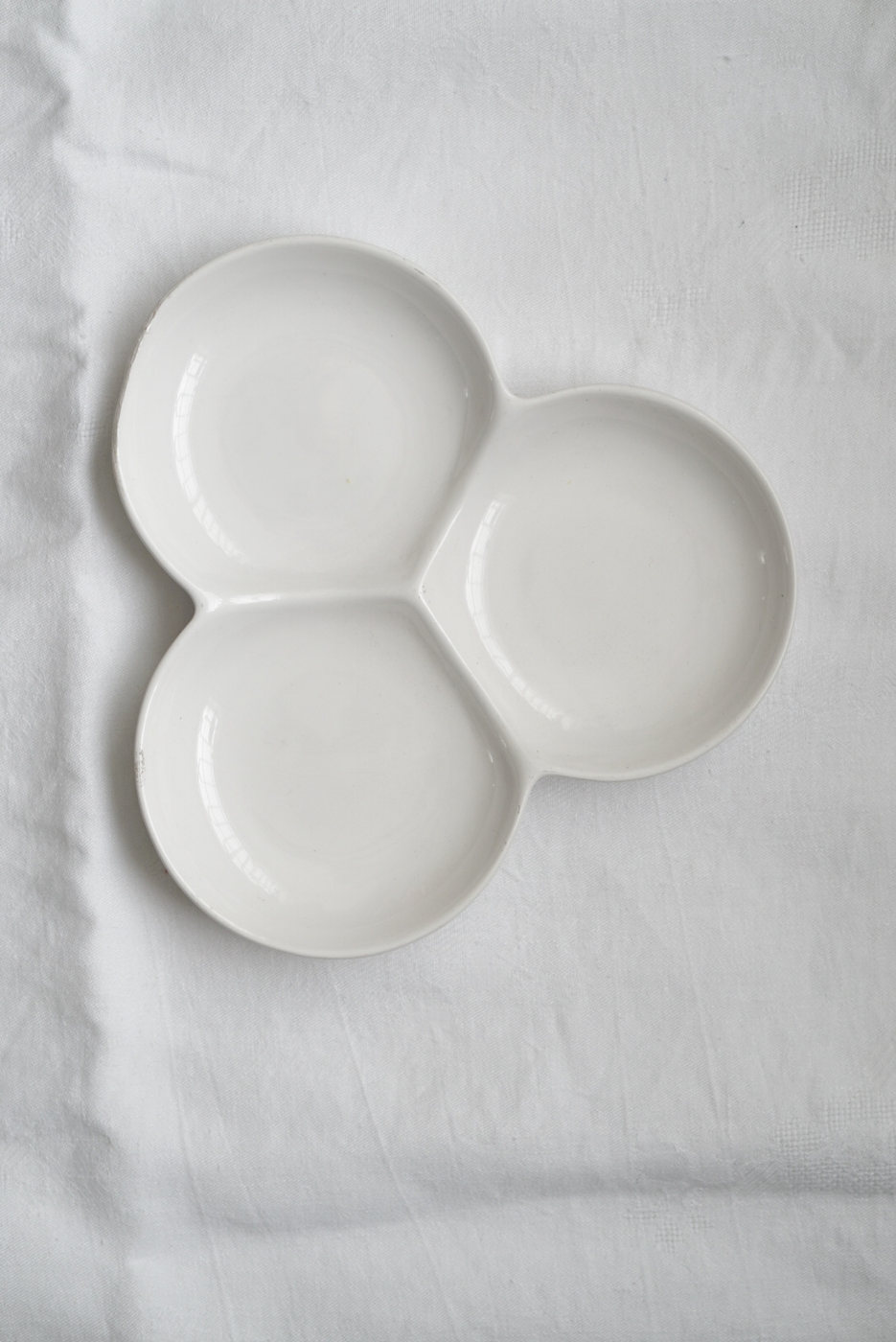 BANDEJA DE LOZA GRANDE BLANCA DISEÑO