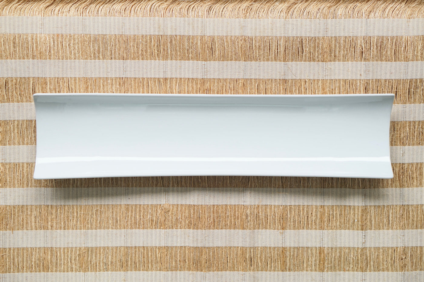 BANDEJA LOZA GRANDE BLANCA RECTANGULAR