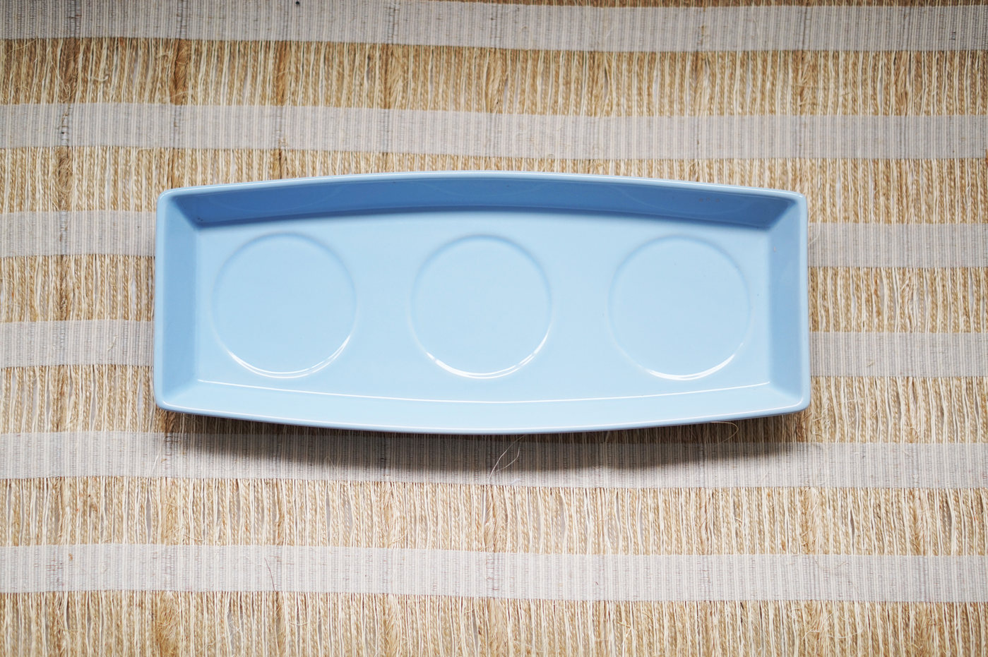 BANDEJA LOZA GRANDE AZUL RECTANGULAR