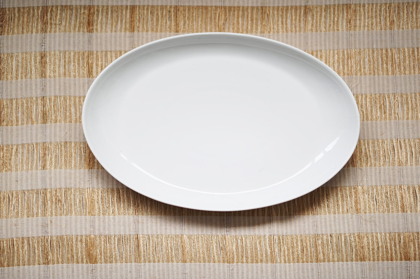 BANDEJA LOZA GRANDE BLANCA OVALADA