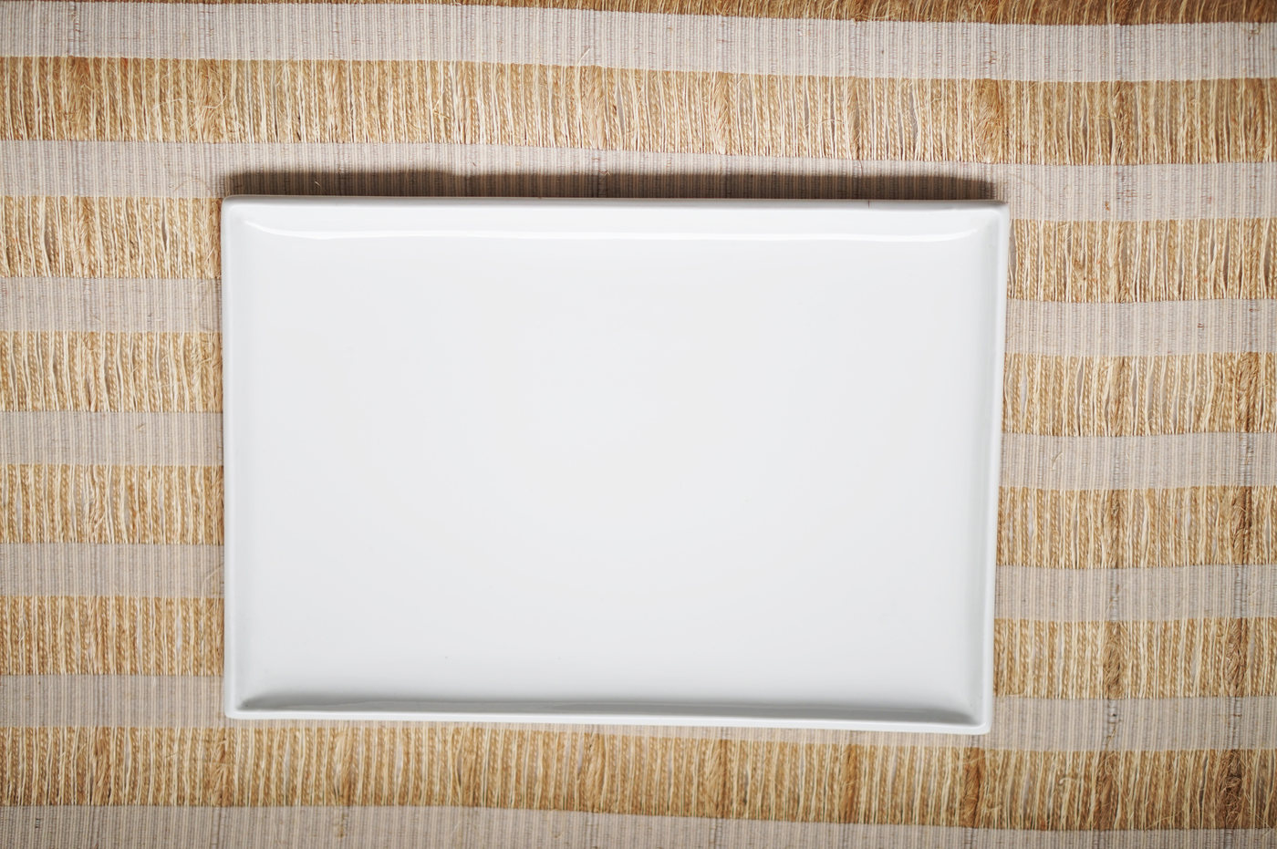 BANDEJA LOZA GRANDE BLANCA RECTANGULAR