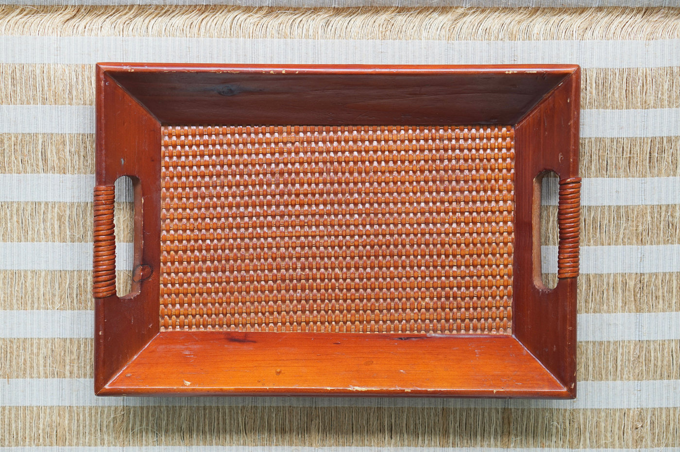 BANDEJA MADERA GRANDE RECTANGULAR DISEÑO