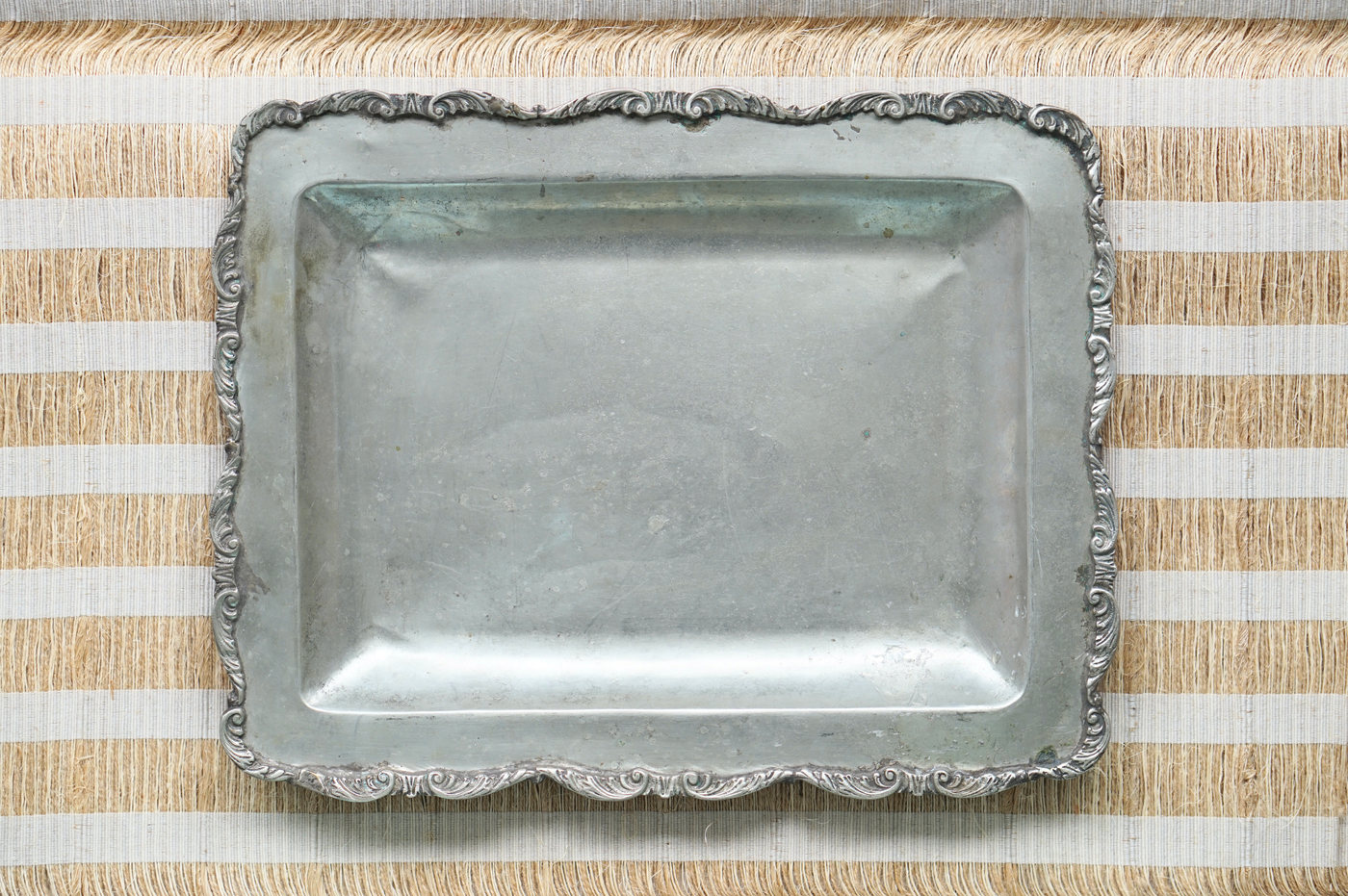 BANDEJA ACERO GRANDE RECTANGULAR DISEÑO