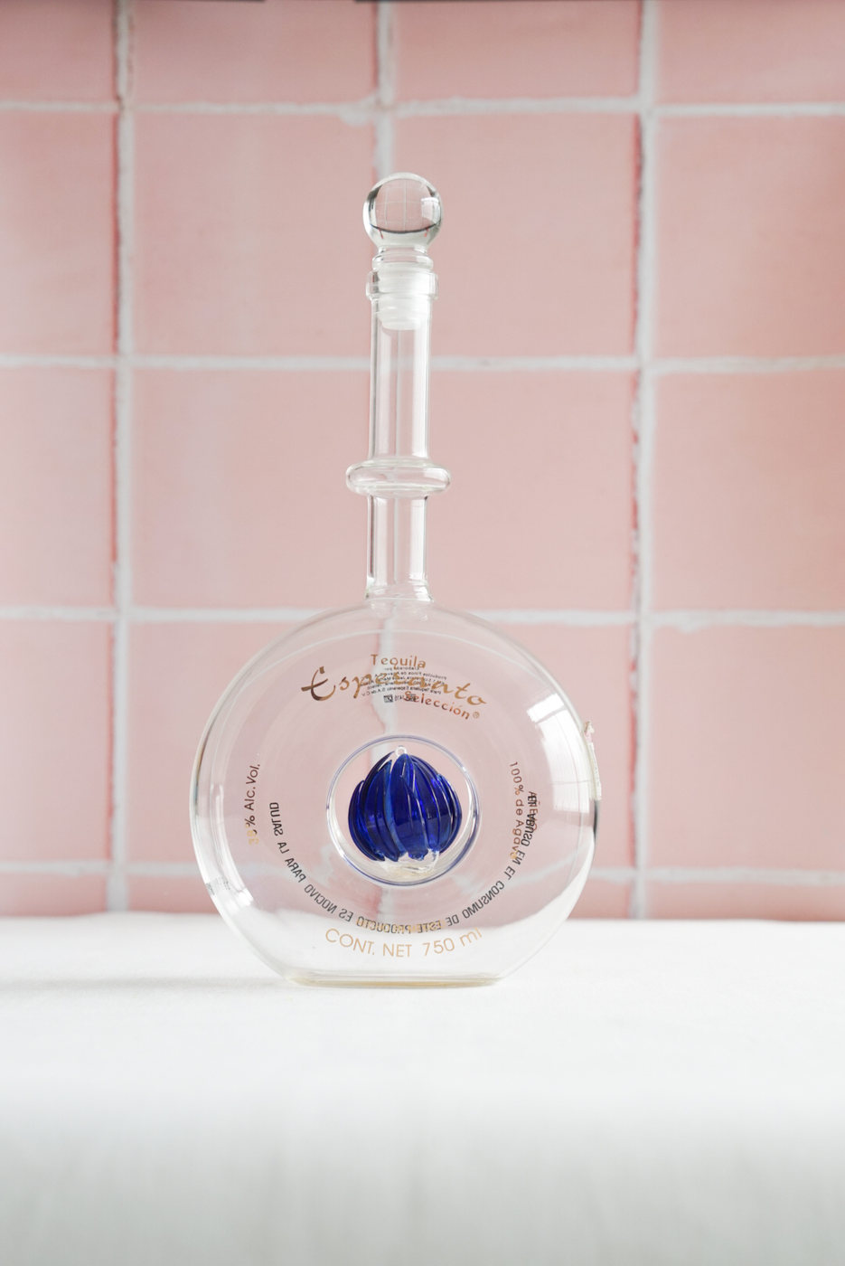 BOTELLA ALTA DECORADA