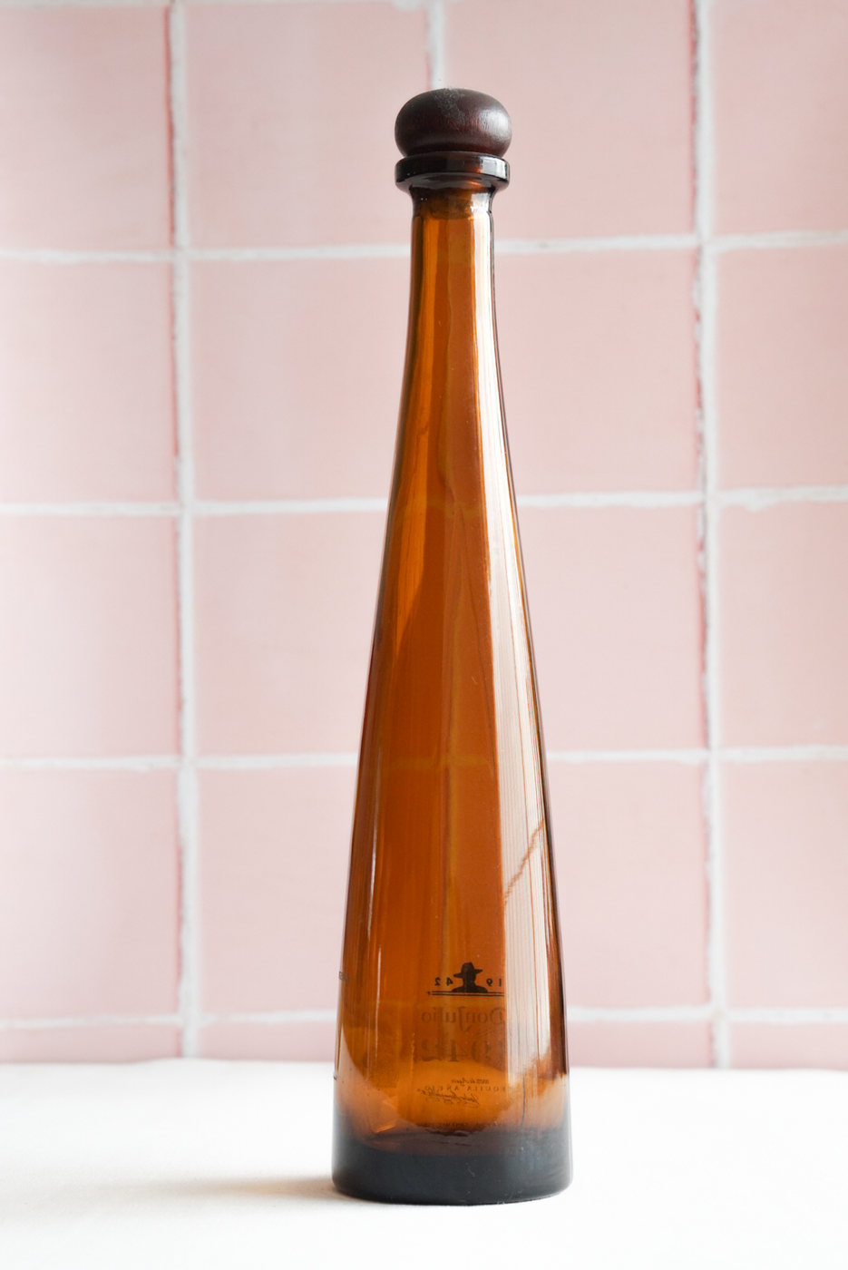 BOTELLA AMBAR ALTA