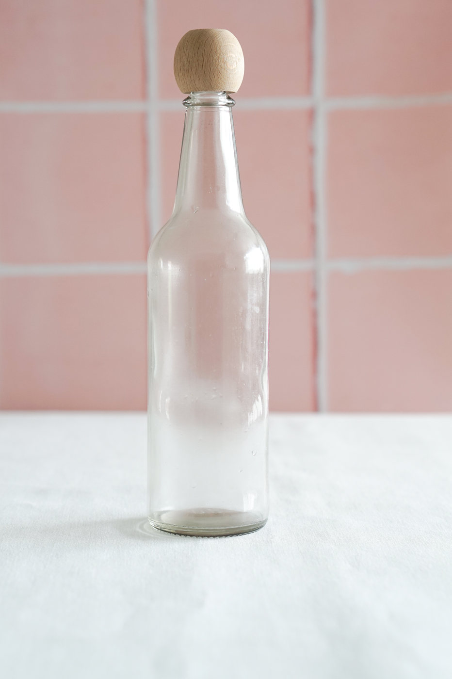 BOTELLA DE VIDRIO ALTA