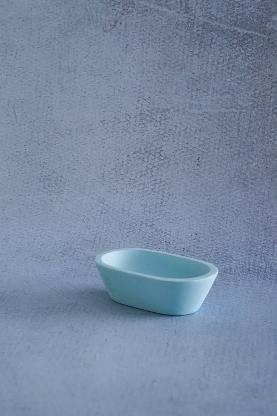 BOWL MADERA MEDIANO AZUL OVALADO