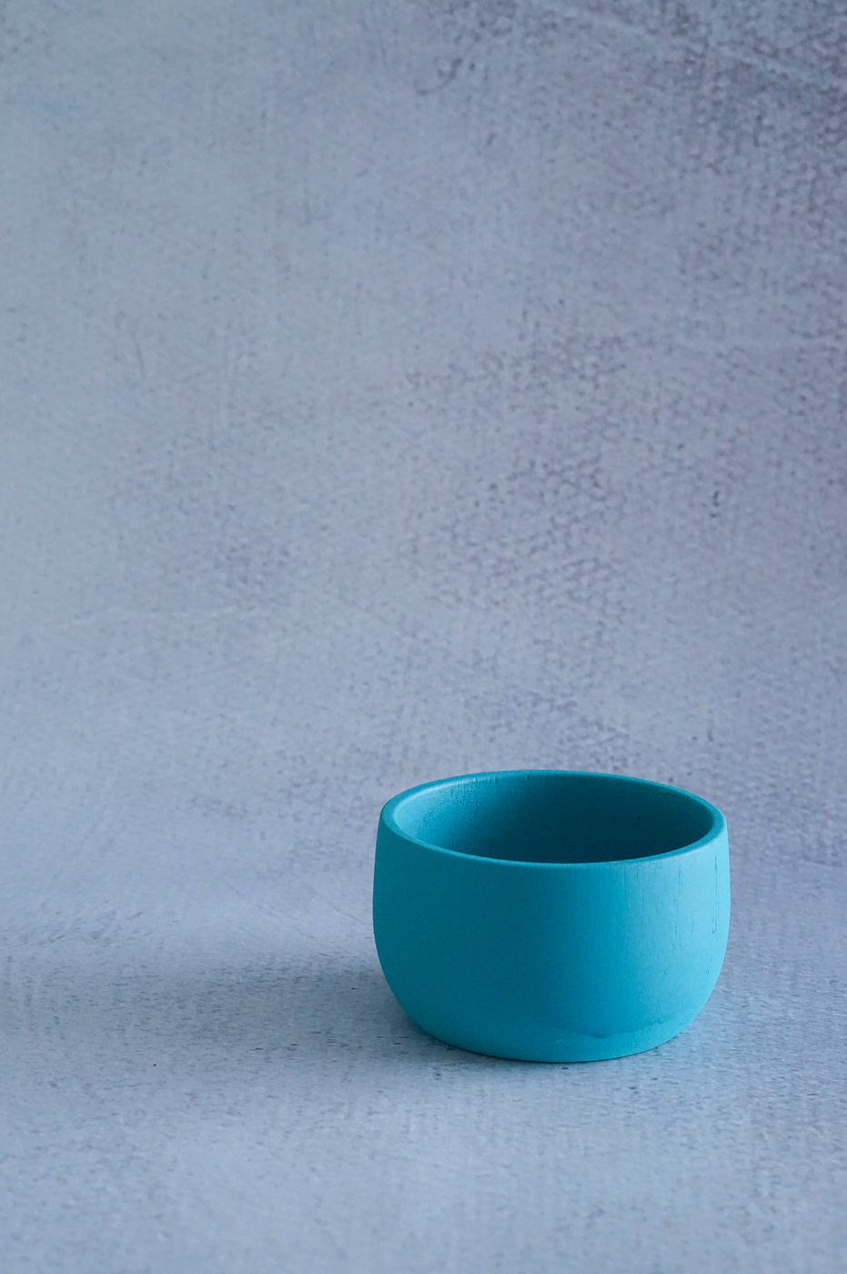 BOWL MADERA MEDIANO AZUL
