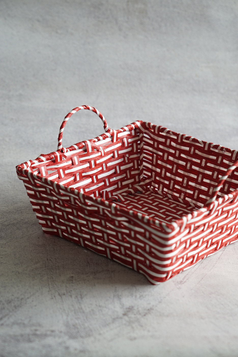 CANASTO ROJO RECTANGULAR