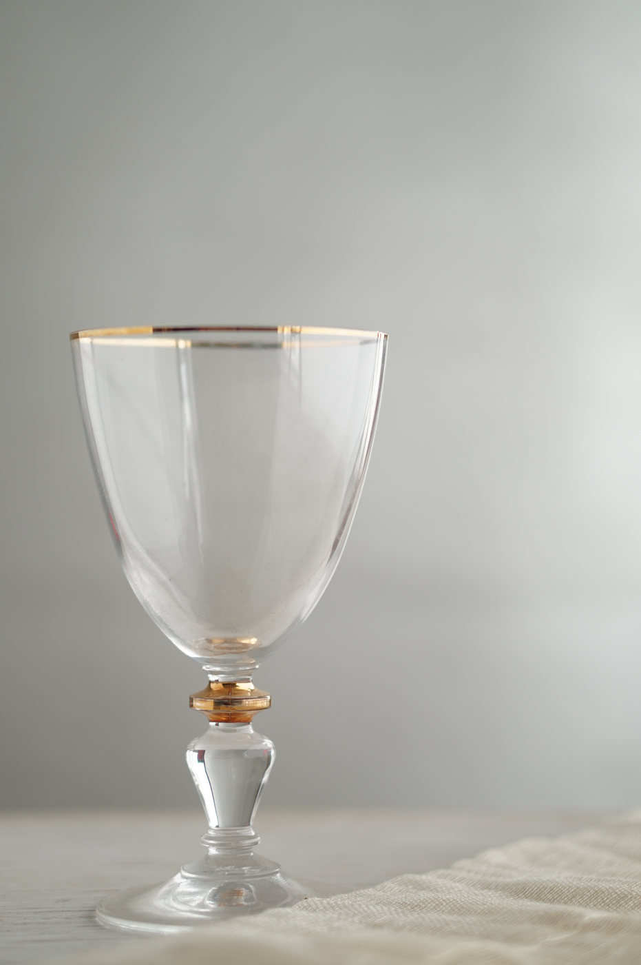 COPA VIDRIO GRANDE TEXTURA DORADO