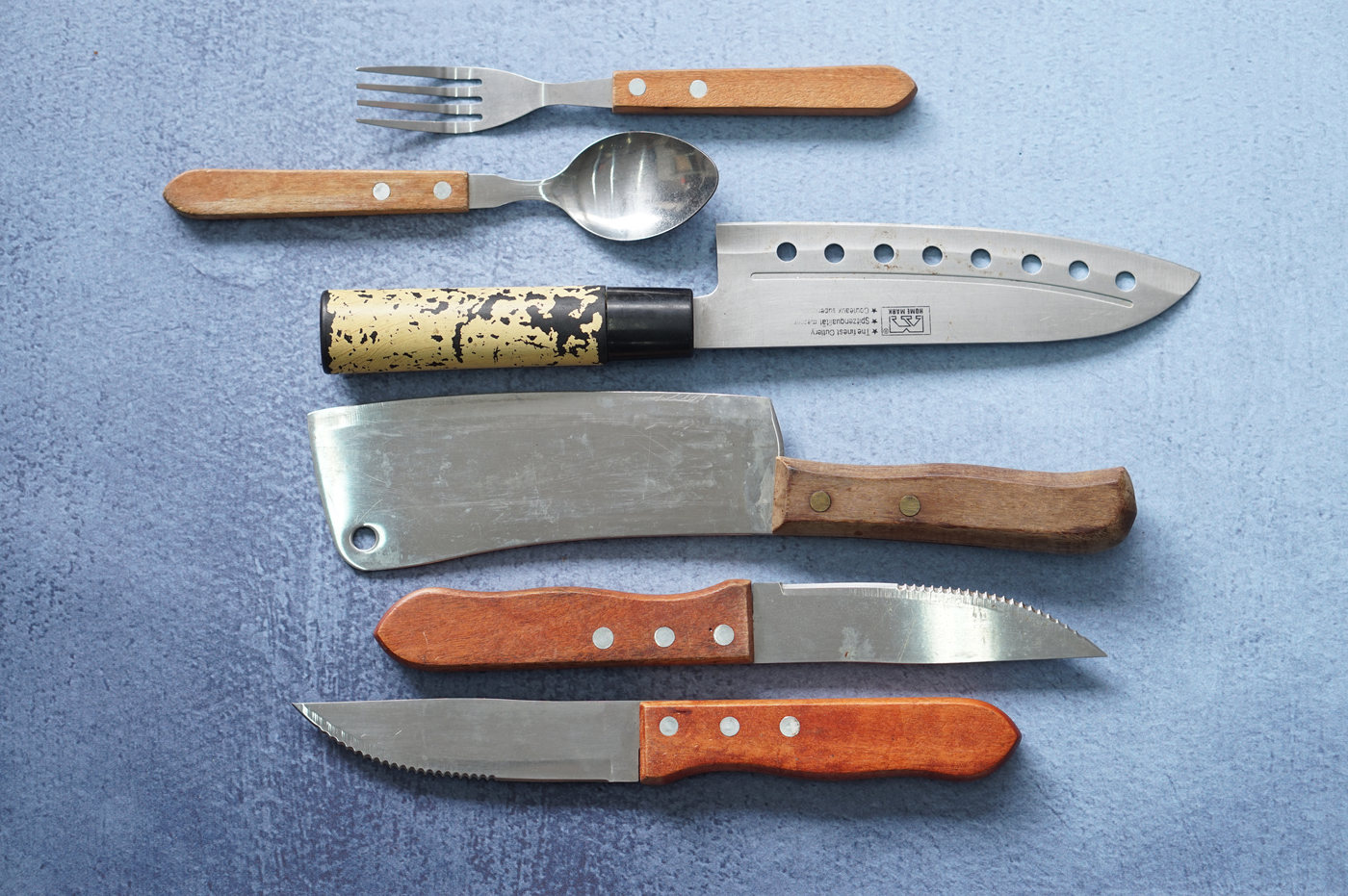CUCHILLOS MANGO DE MADERA
