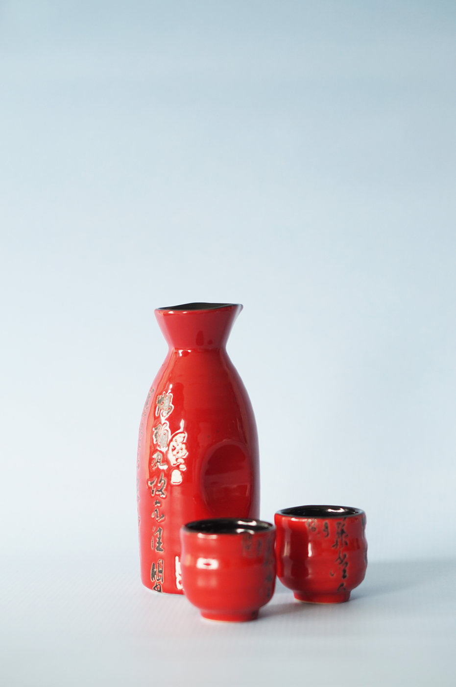 JARRA LOZA MEDIANA ROJA SAKE