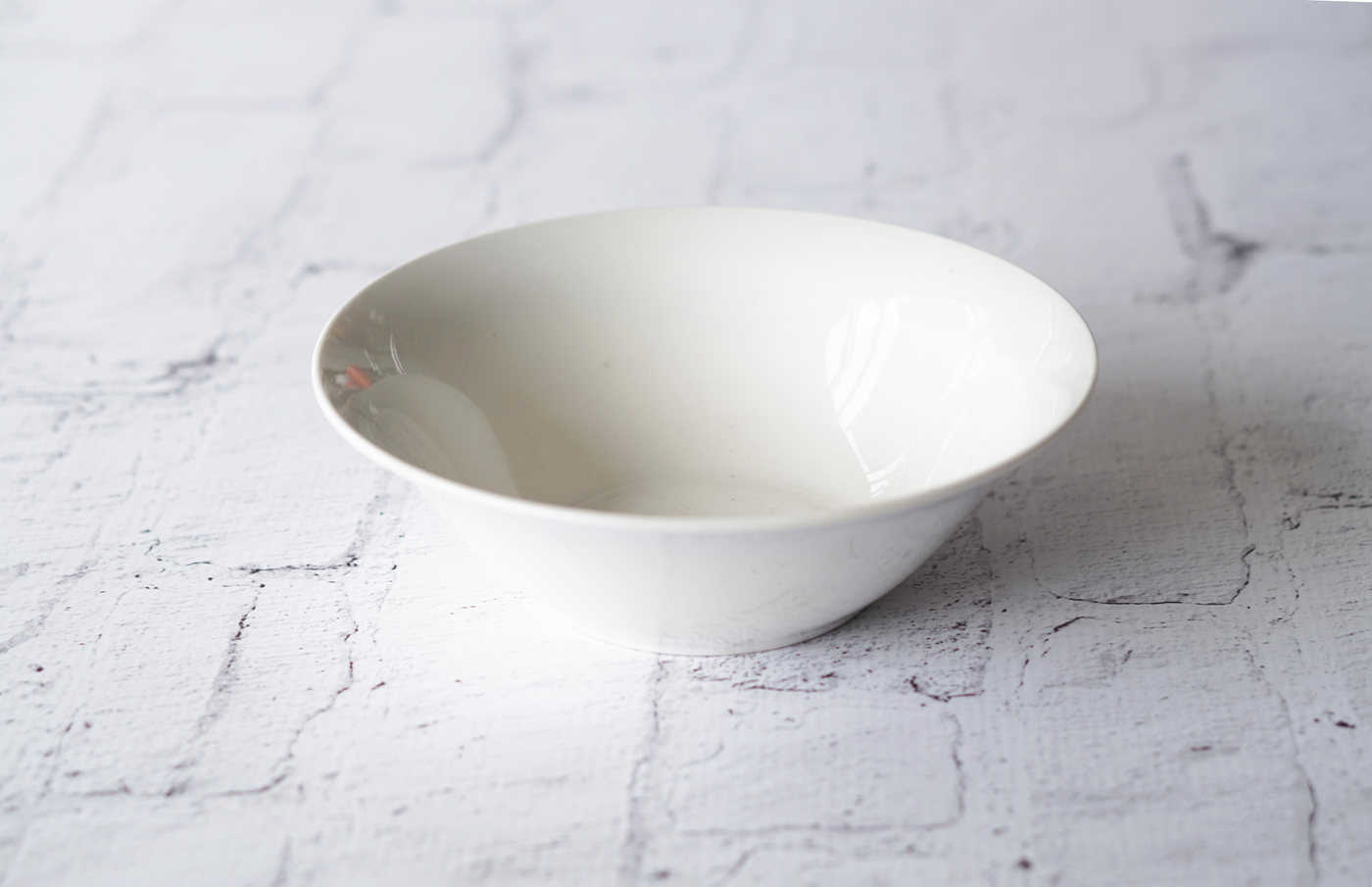 PLATO HONDO LOZA GRANDE BLANCO