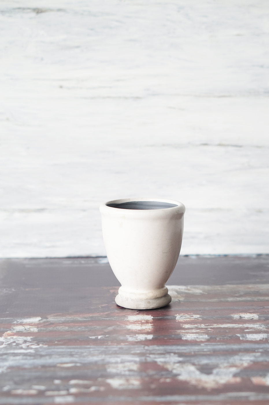 MATERA CERAMICA PEQUEÑA BLANCA