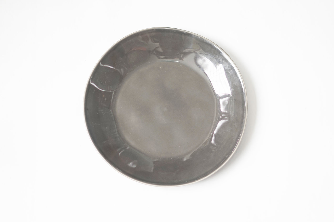 PLATO LOZA GRANDE GRIS