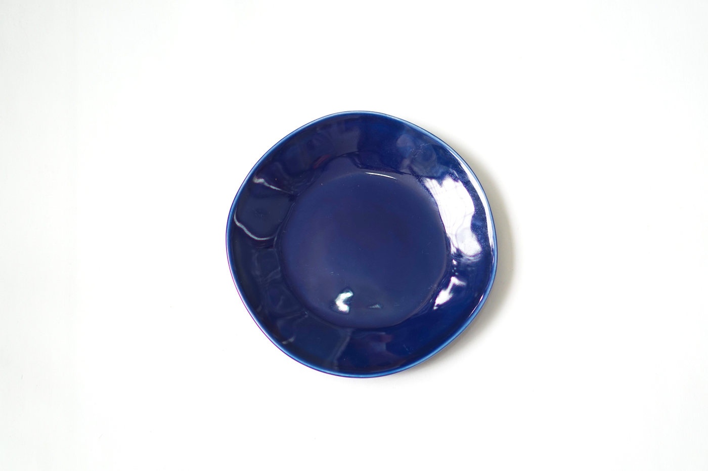 PLATO LOZA MEDIANO AZUL