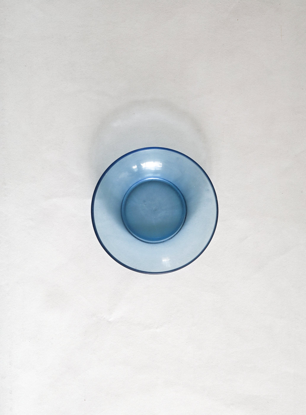 PLATO VIDRIO PEQUEÑO AZUL