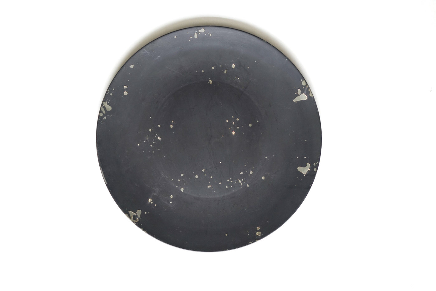 PLATO GRANDE NEGRO PINTADO