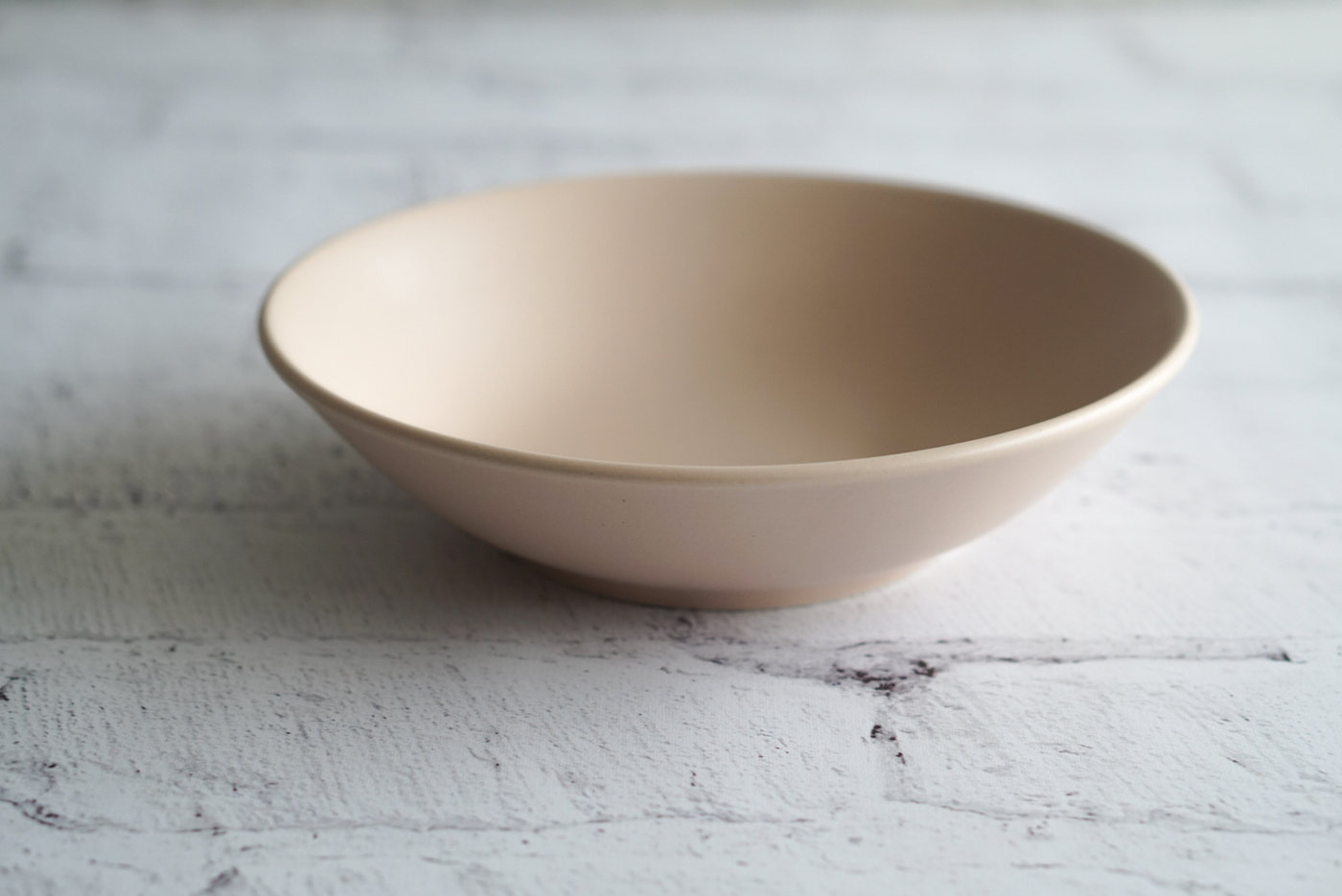 PLATO HONDO LOZA GRANDE ROSA