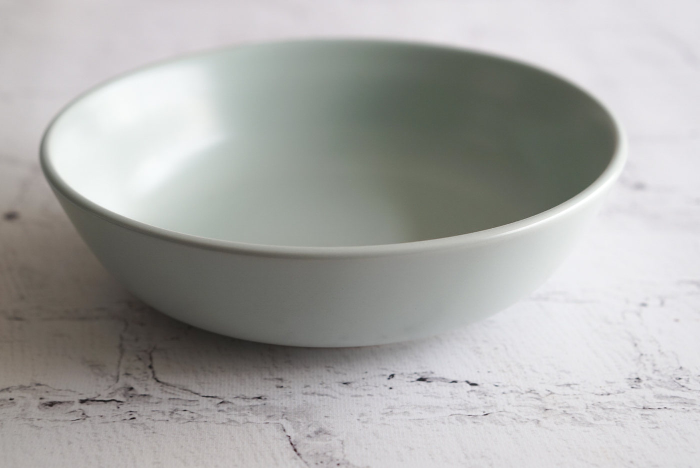 PLATO HONDO LOZA GRANDE VERDE