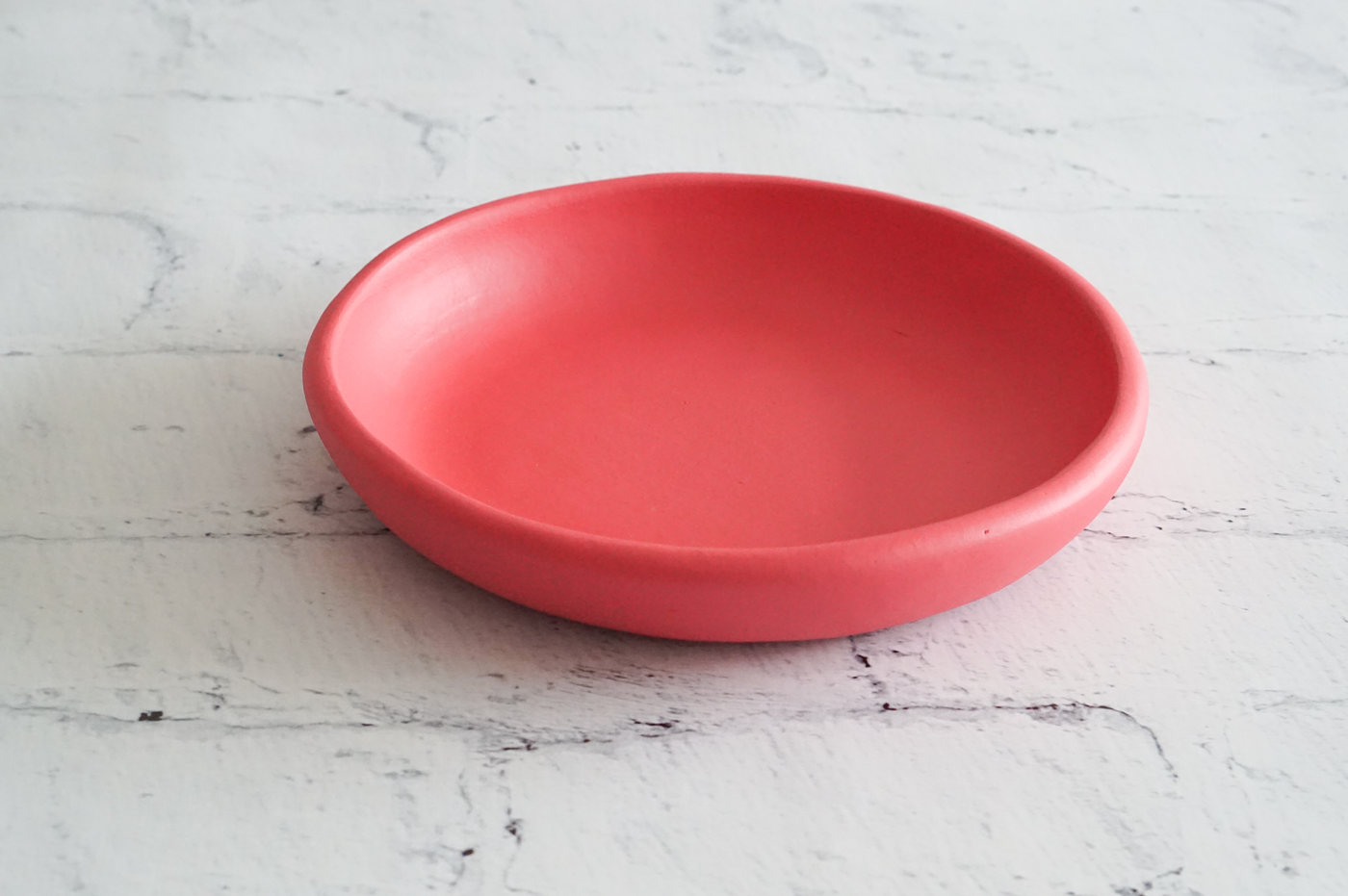 PLATO HONDO BARRO MEDIANO ROJO