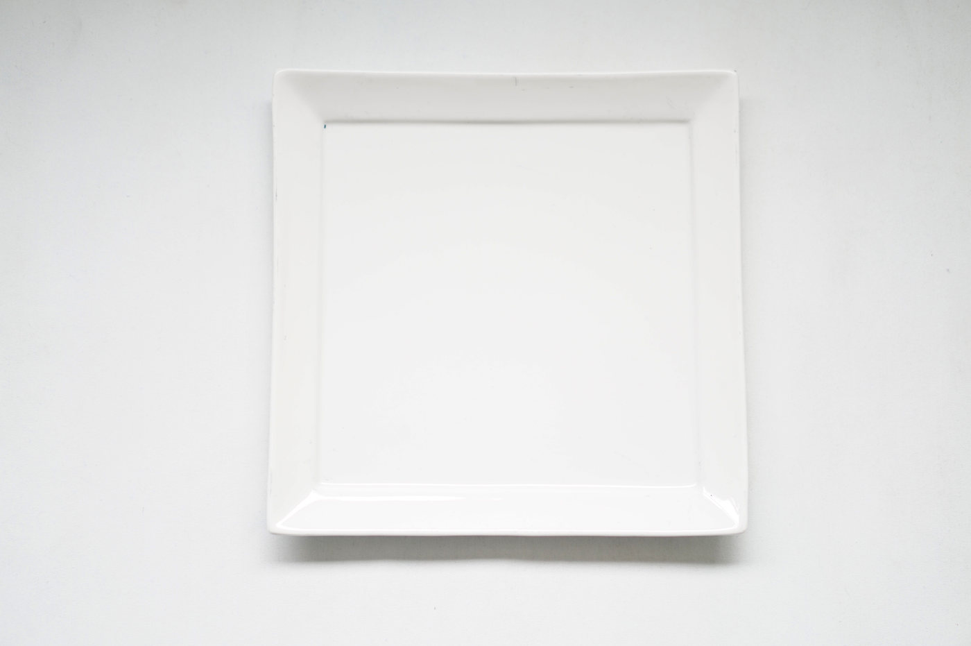 PLATO LOZA GRANDE BLANCO CUADRADO