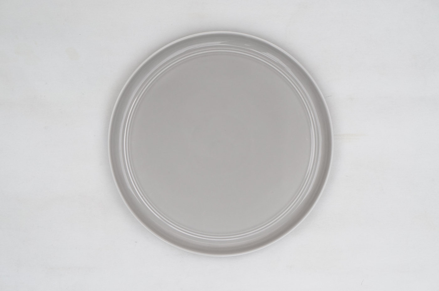 PLATO LOZA GRANDE GRIS TEXTURA