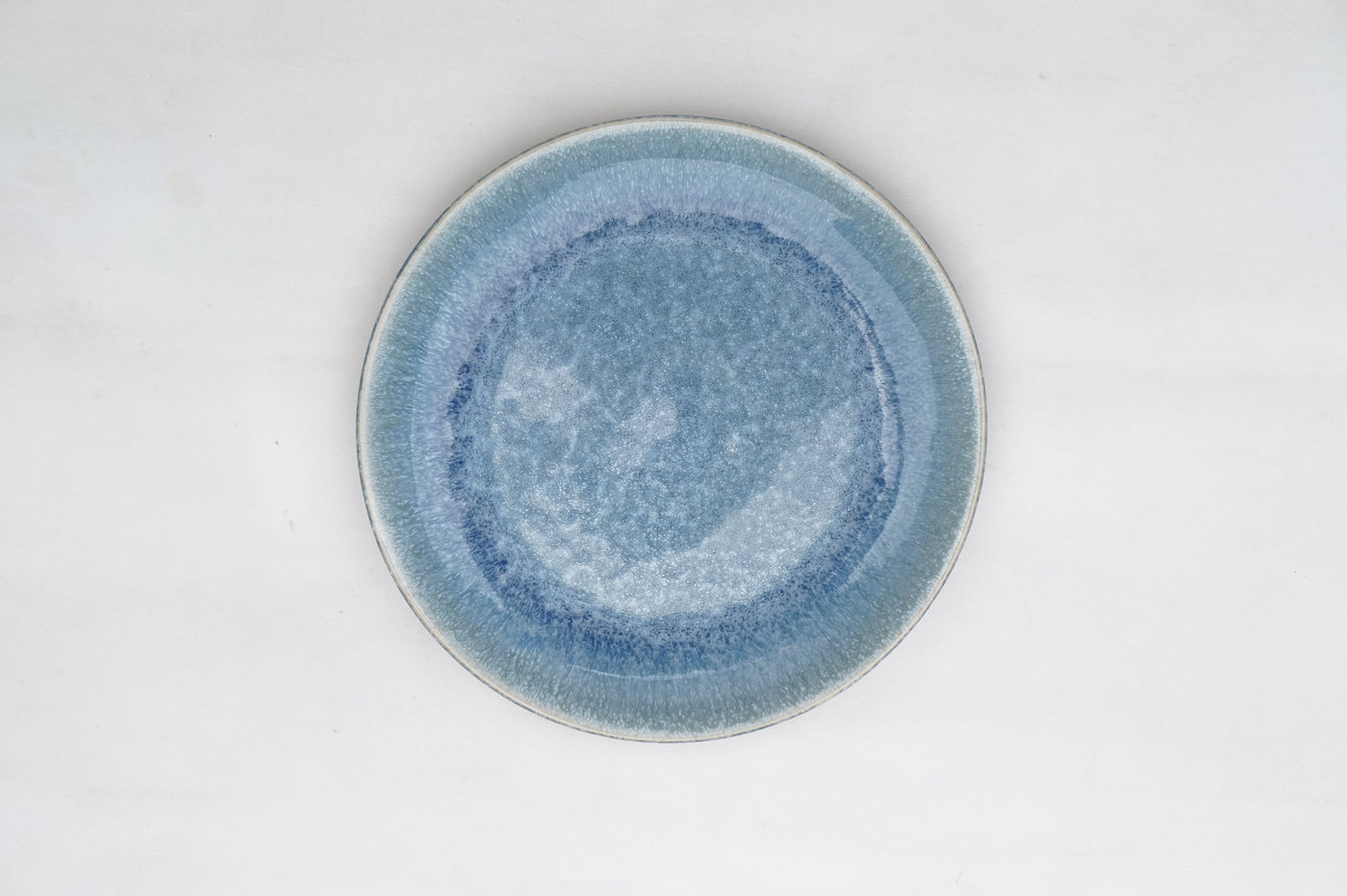 PLATO LOZA GRANDE AZUL DISEÑO