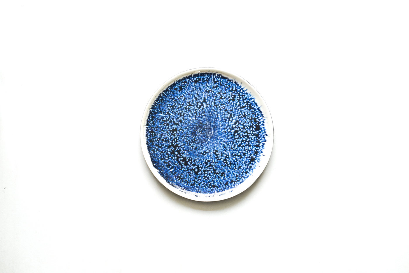 PLATO LOZA GRANDE PINTADO AZUL