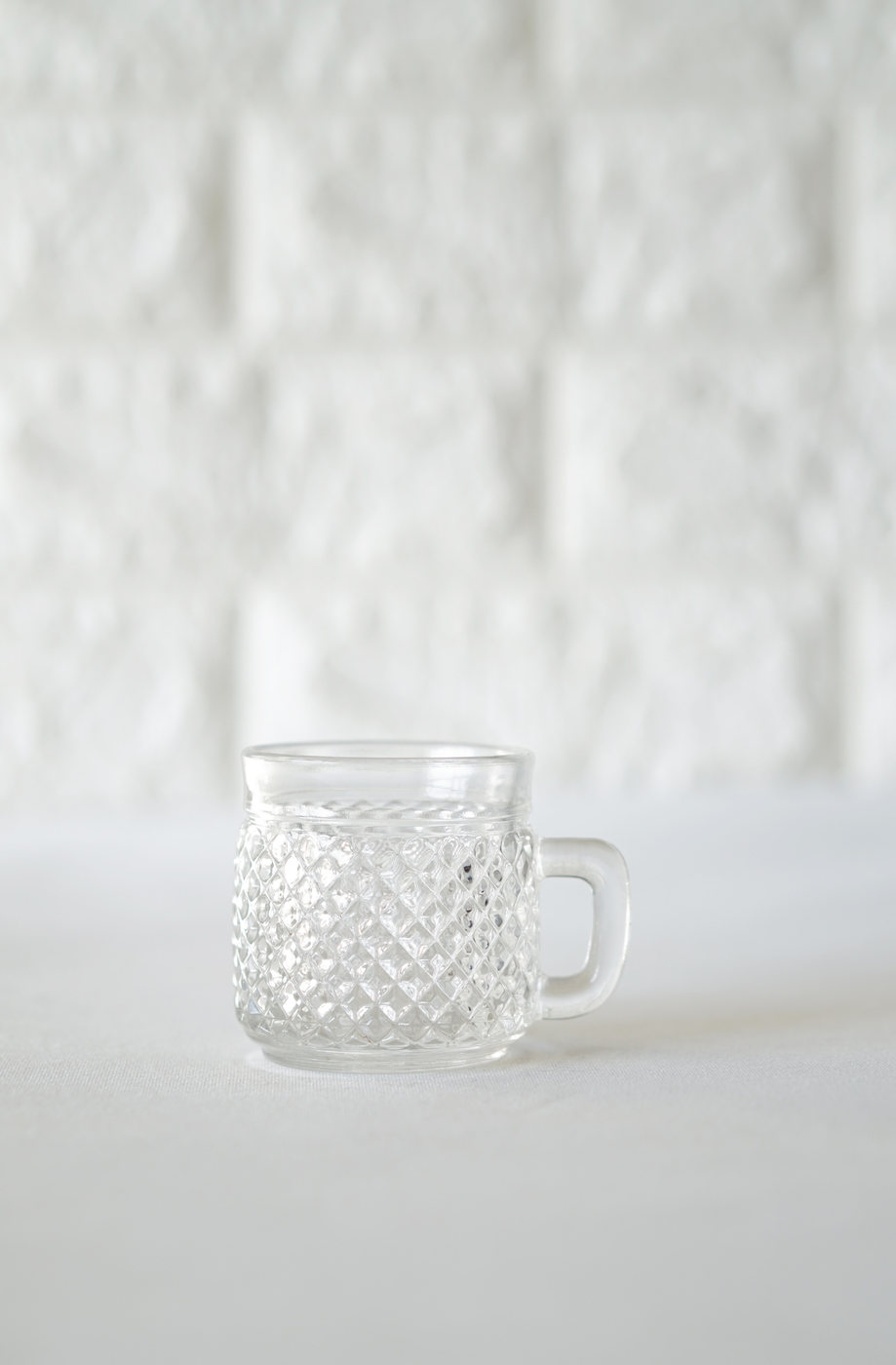 TAZA VIDRIO PEQUEÑA TEXTURA