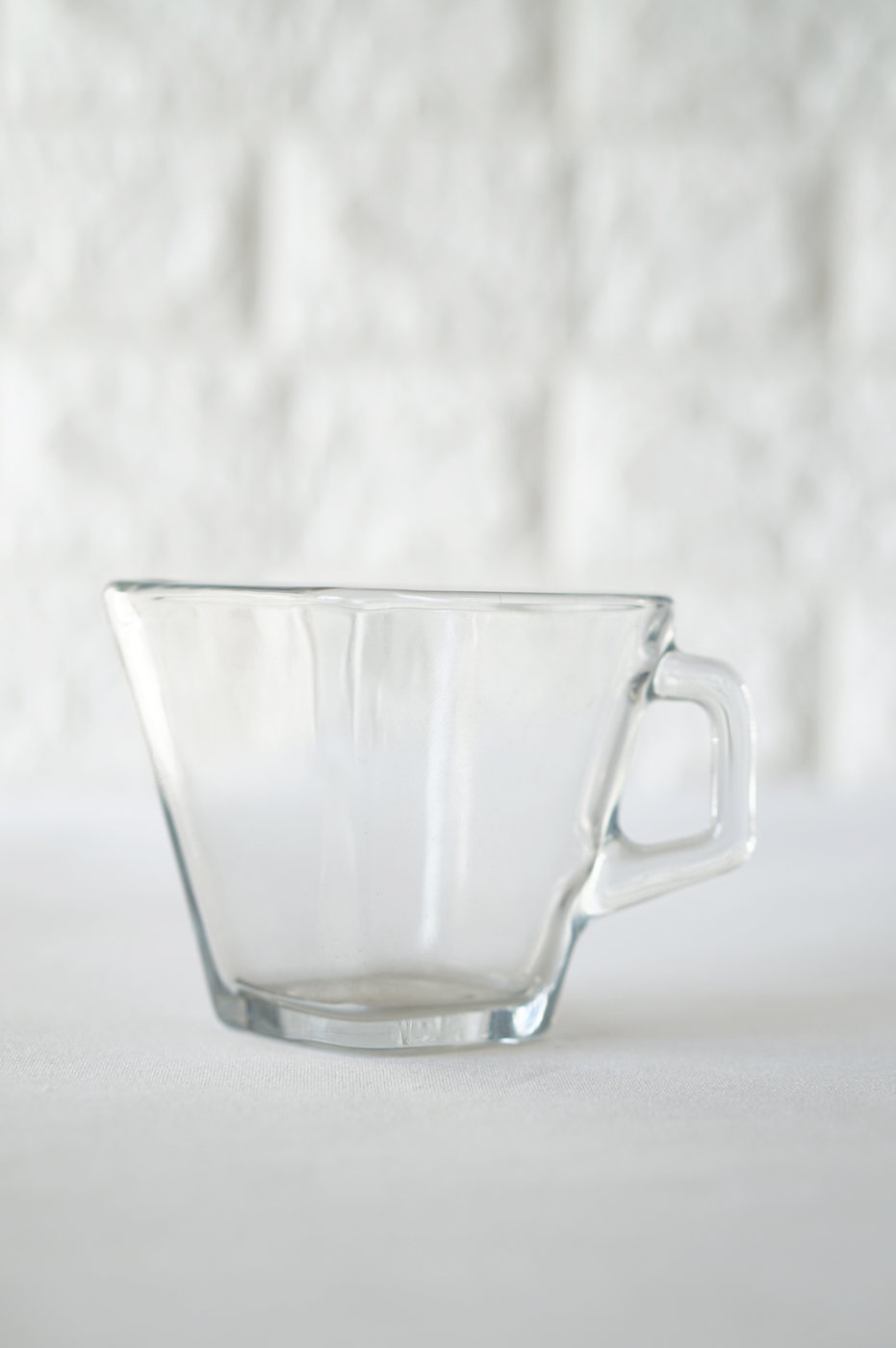 TAZA VIDRIO GRANDE CUADRADA