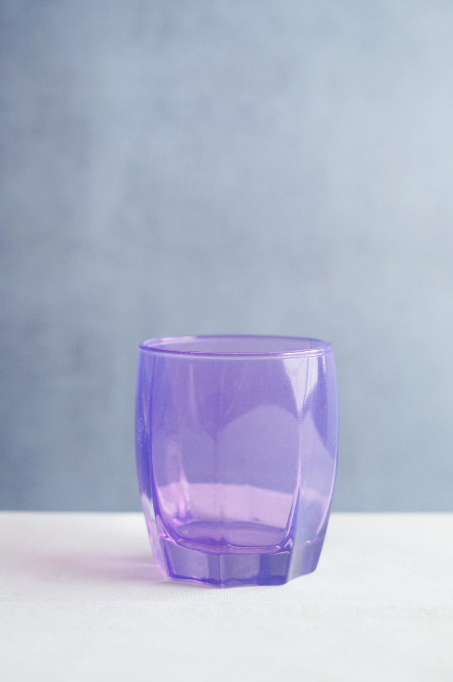 VASO VIDRIO MEDIANO MORADO DISEÑO