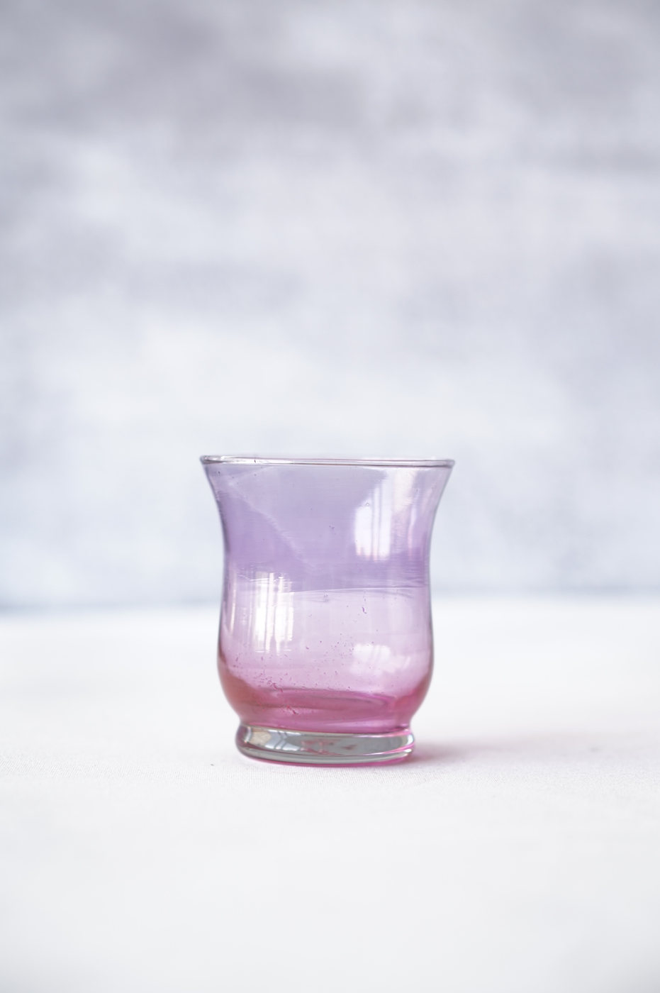 VASO VIDRIO PEQUEÑO ROSA DISEÑO